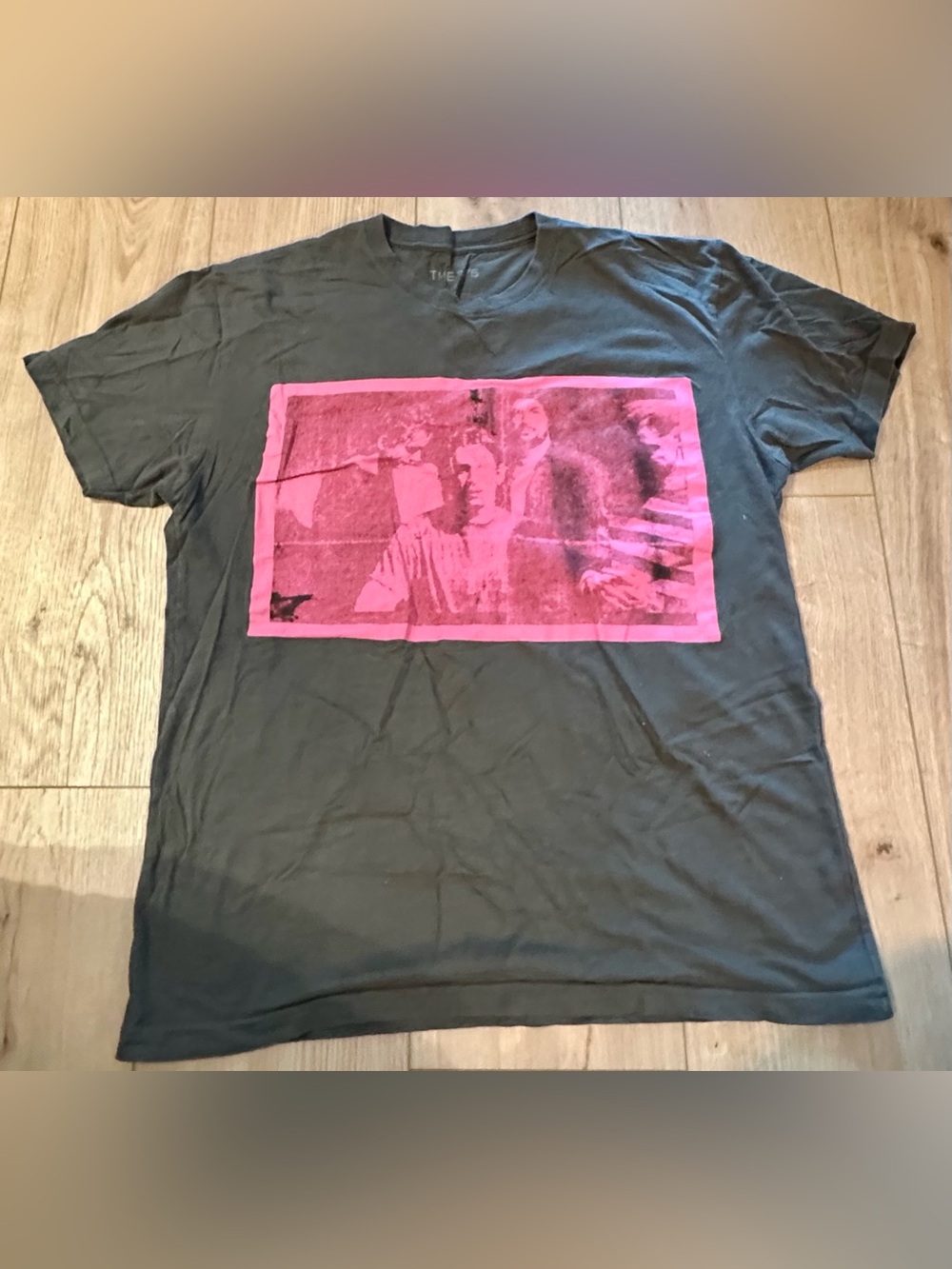 The 1975 Frail State of Mind Official Band Tee Charcoal Pink Print Medium M